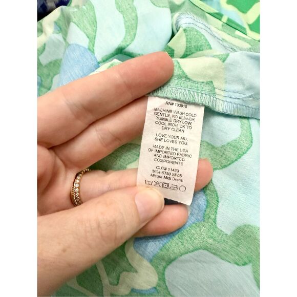 Show Me Your Mumu Spring Tiffany Floral Abstract Poppy Allegra Midi Dress S - Picture 5 of 5